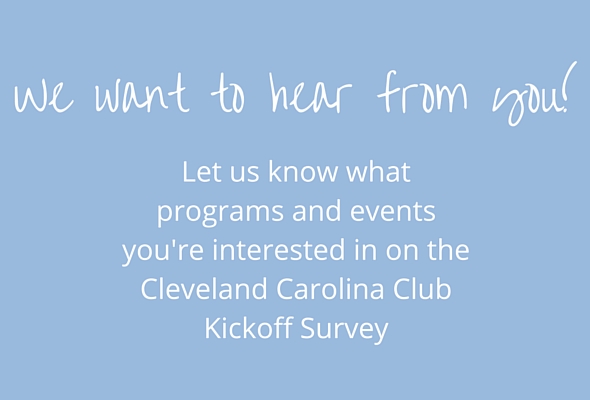 Cleveland Carolina Club Kickoff Survey